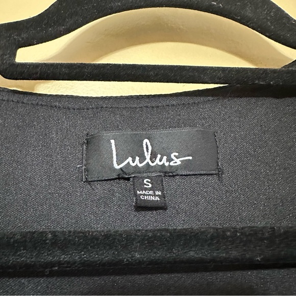 Lulus Star Struck Love Printed Wrap Mini Dress Women S Black - Picture 5 of 7